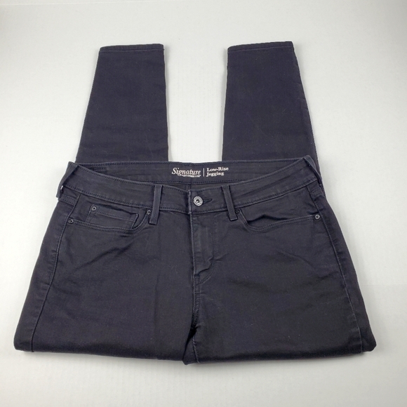 Levi's Signature Black Stretch Low Rise Jegging Size 12s | 31x30